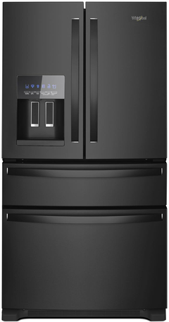Whirlpool® 25 Cu. Ft. Wide French Door Refrigerator-Black-WRX735SDHB