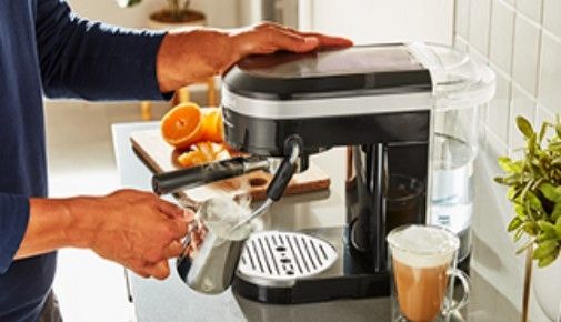 KitchenAid® Black Matte Semi-Automatic Espresso Machine 4