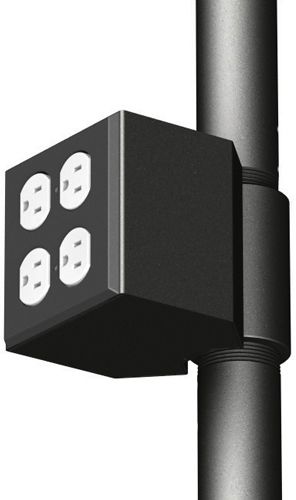 Chief® Black Dual Electric Outlet Coupler