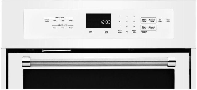 KitchenAid® 23.75" White Electronic Double Oven Built In 1