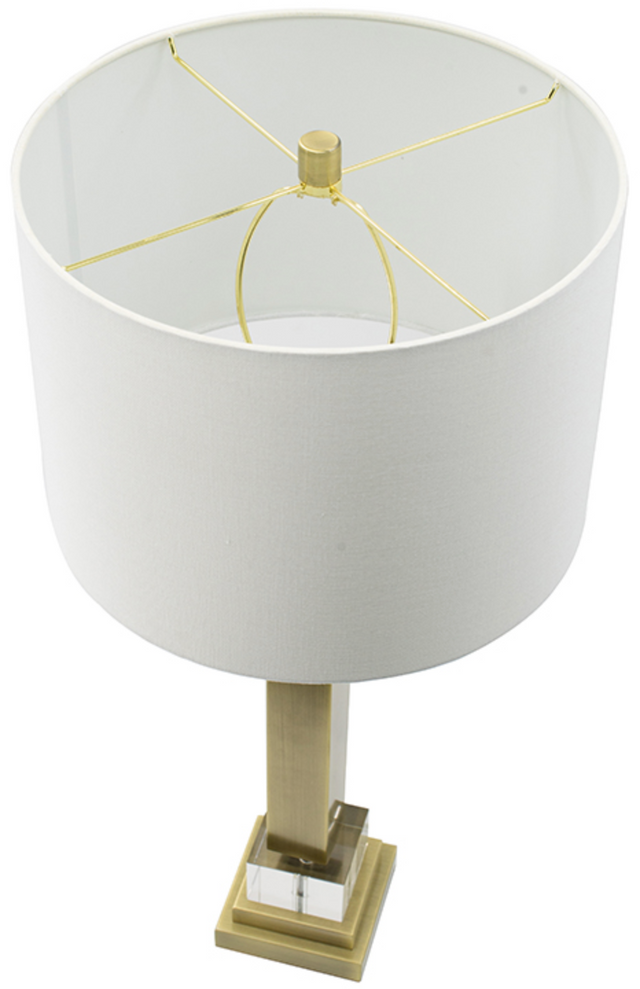 A & B Home Clear/Gold Table Lamp-2