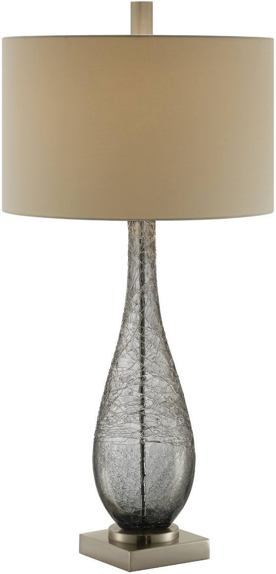 Crestview Collection Saxton Grey Glass Table Lamp-1