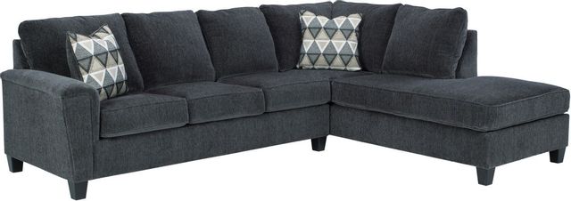 Signature Design by Ashley® Abinger 2-Piece Smoke Left-Arm Facing Sectional with Chaise