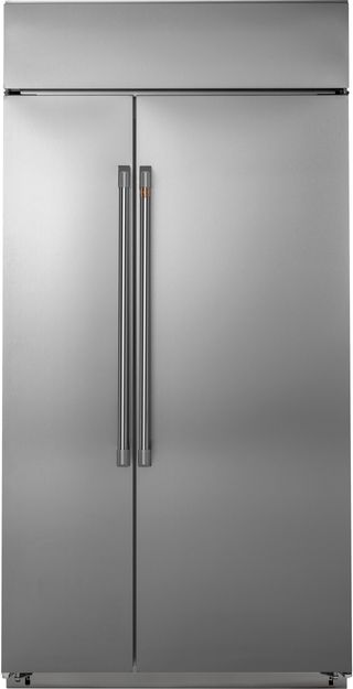 Café™ 25.2 Cu. Ft. Stainless Steel Built In Side-by-Side Refrigerator