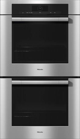 Miele 30" Clean Touch Steel Double Electric Wall Oven 