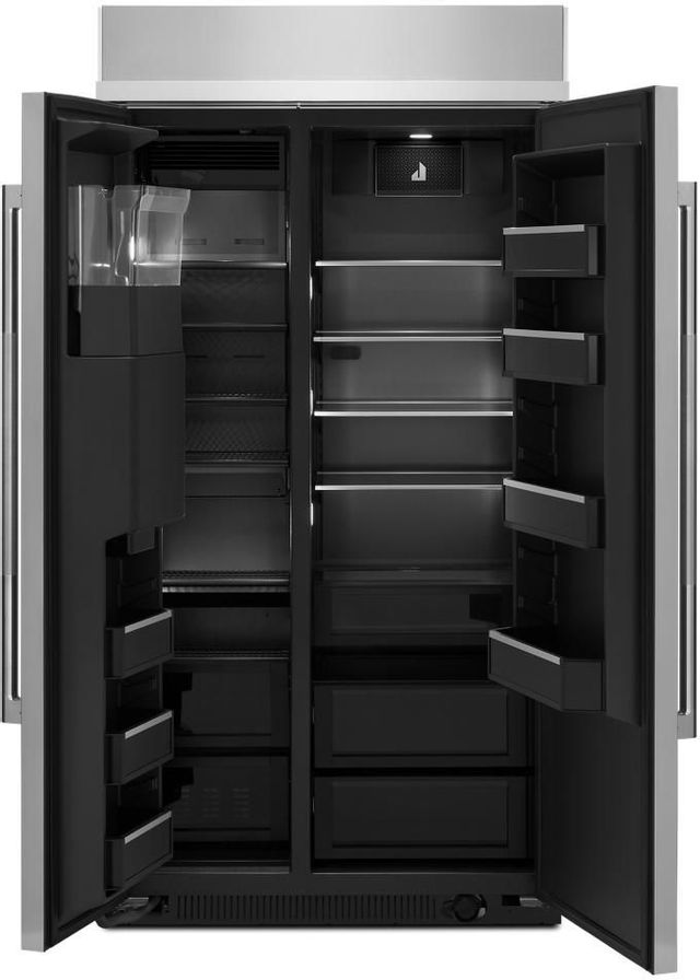 JennAir® Rise™ 29.4 Cu. Ft. Stainless Steel Built In Counter Depth Side-by-Side Refrigerator 1
