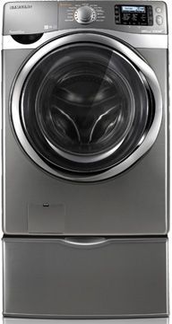 4.3  cu. ft. Steam Front Load Washer / Stainless Platinum 0