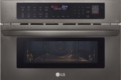 LG 1.7 Cu. Ft. Black Stainless Steel Built-In Electric Speed Oven