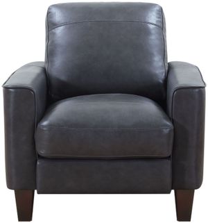Leather Italia™ Chino Gray Leather Chair