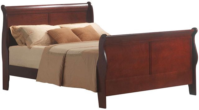 ACME Furniture Louis Philippe III Cherry Queen Sleigh Bed