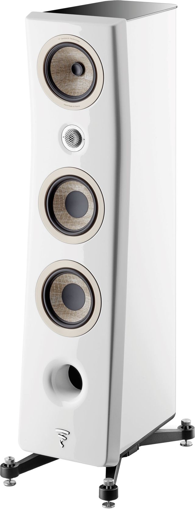Focal® Kanta Carrara White 3-Way Floor Standing Speaker
