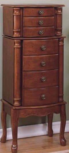 Louis Philippe Marquis Cherry Jewelry Armoire 508-315 by Powell