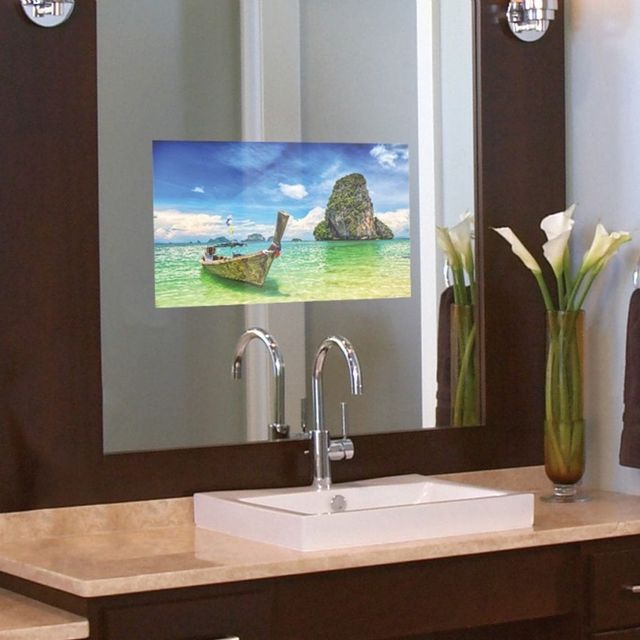 Seura® 45”W x 36”H In-Wall 19" Vanity TV Mirror 1