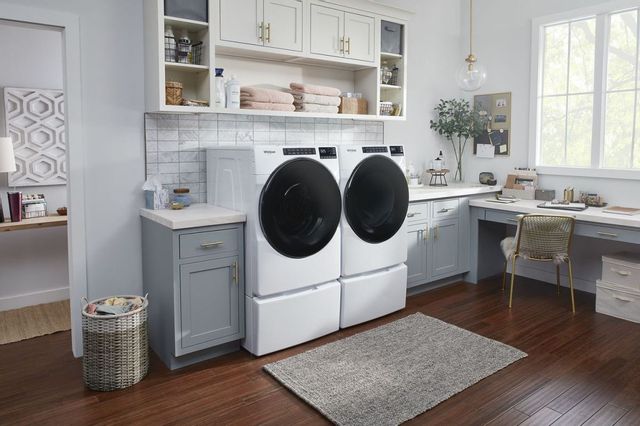 Whirlpool® 7.4 Cu. Ft. White Front Load Electric Dryer  6