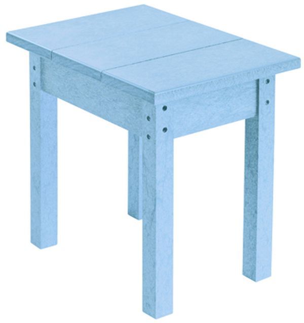 C R Plastic Generation Line Sky Blue Rectangular Table