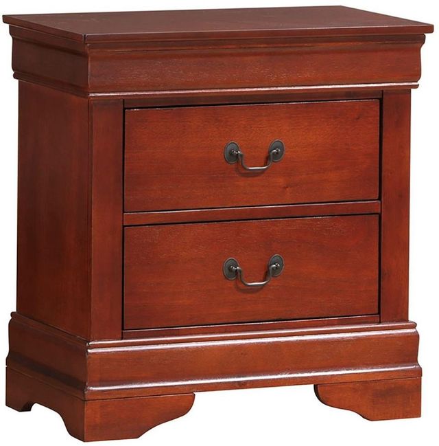 Coaster® Louis Philippe Red Brown Nightstand 0