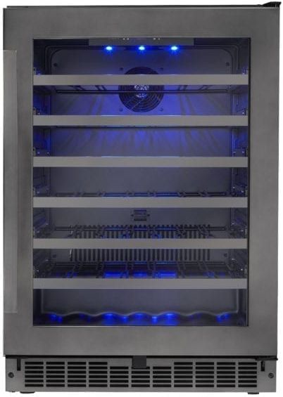 Silhouette Select® Sydney 5.6 Cu. Ft. Black Stainless Steel Wine Cooler