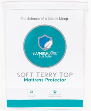 SlumberShield® SlumberLuxe® Soft Terry Full Mattress Protector