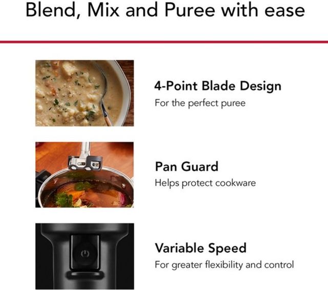 KitchenAid® Blue Velvet Cordless Hand Blender with Chopper and Whisk Attachment 3