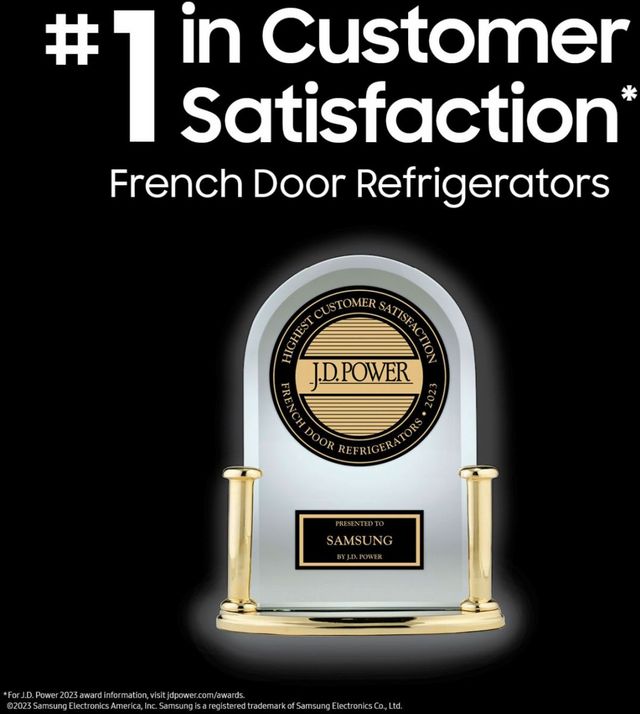 Samsung® 30 in. 22.0 Cu. Ft. Fingerprint Resistant Stainless Steel French Door Refrigerator-1