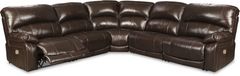 Signature Design by Ashley® Hallstrung 5-Piece Chocolate Power Reclining Sectional