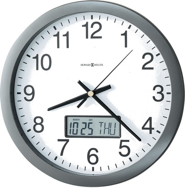Howard Miller® Chronicle Metallic Gray Wall Clock