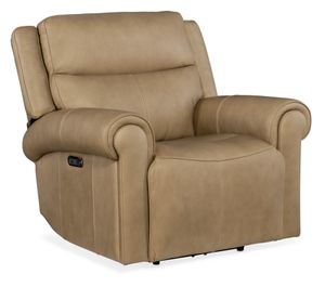 Hooker® Furniture MS Caruso Sand Oberon Zero Gravity Recliner with Power Headrest