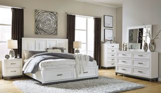 Benchcraft® Brynburg 4 Piece White Queen Bedroom Set