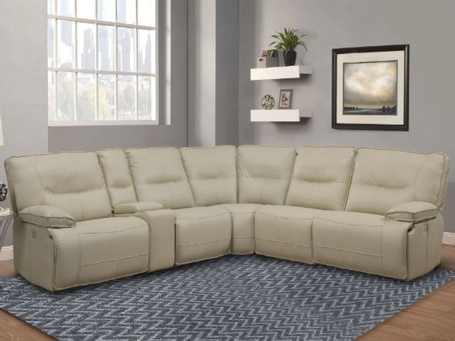 Parker House® Spartacus 6-Piece Oyster Power Reclining Sectional-0