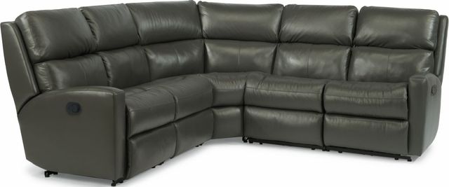 Flexsteel® Catalina Leather Reclining Sectional 0