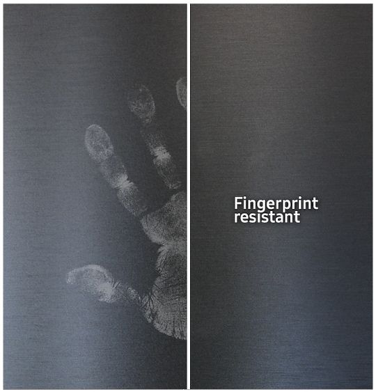 Samsung 22.6 Cu. Ft. Fingerprint Resistant Black Stainless Steel Counter Depth French Door Refrigerator 2