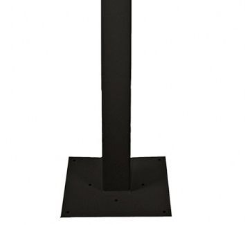 SunBrite TV® Black Outdoor Deck Planter Pole-1
