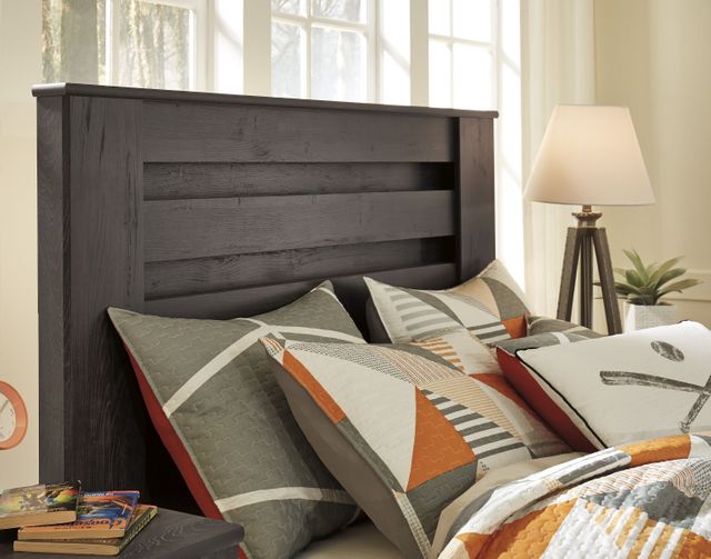 Signature Design by Ashley® Brinxton Charcoal Queen Panel Bed 18
