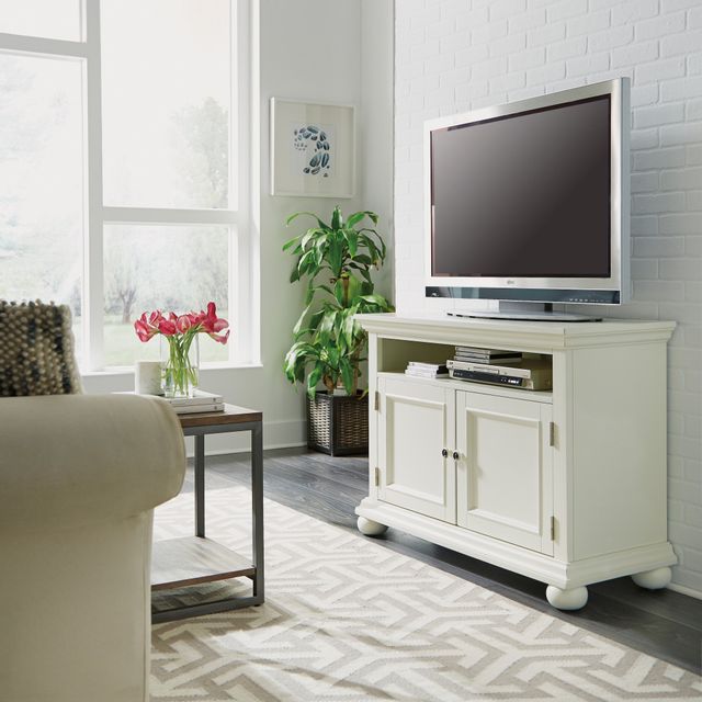 homestyles® Dover Off-White Entertainment Stand 6