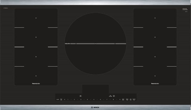 Bosch Benchmark® Series 37" Black with Stainless Steel Frame Induction Cooktop-2