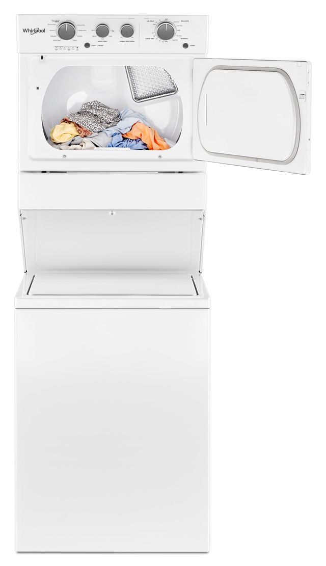 Whirlpool® Electric Stacked Laundry-White 10