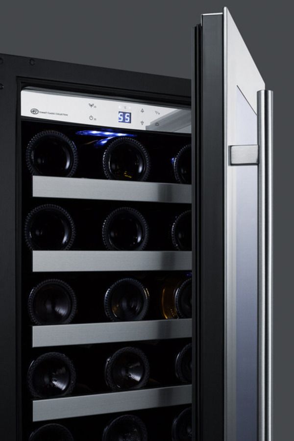 Summit® Classic 3.2 Cu. Ft. Stainless Steel Wine Cooler 3