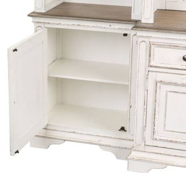 Liberty Magnolia Manor Antique White Entertainment Center With Piers-3
