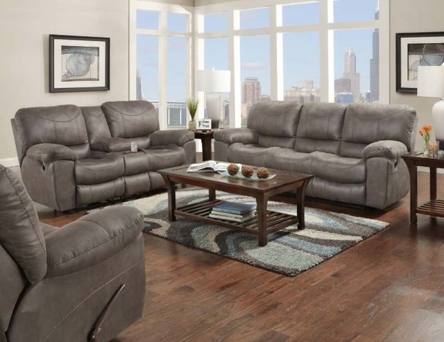 Catnapper® Trent Charcoal Power Reclining Sofa 1
