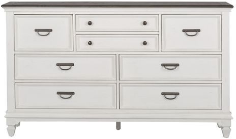 Liberty Furniture Allyson Park Two-Tone Charcoal/Wire Brushed White Dresser 0