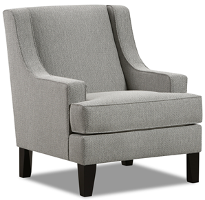 White Linen Accent Chair-0