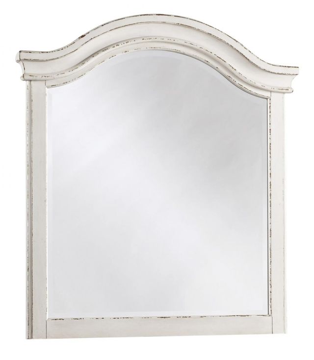 Signature Design by Ashley® Realyn Chipped White Youth Mirror-0