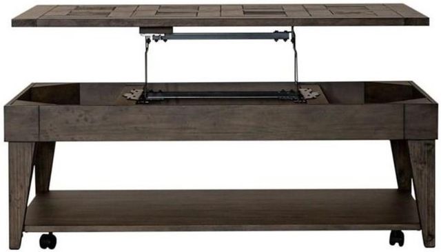 Liberty Arrowcreek Weathered Stone Lift Top Cocktail Table 4