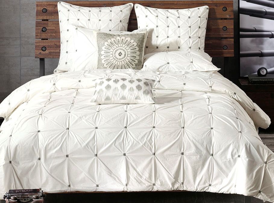 masie embroidered cotton duvet cover set