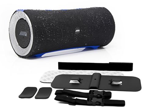 Alpine® Turn1™ Black Waterproof Bluetooth® Speaker with Universal Mounting Bracket Package