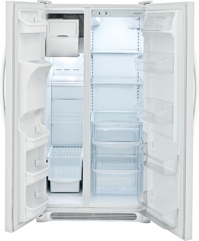 Frigidaire® 22 Cu. Ft. Pearl White Standard Depth Side By Side Refrigerator 1