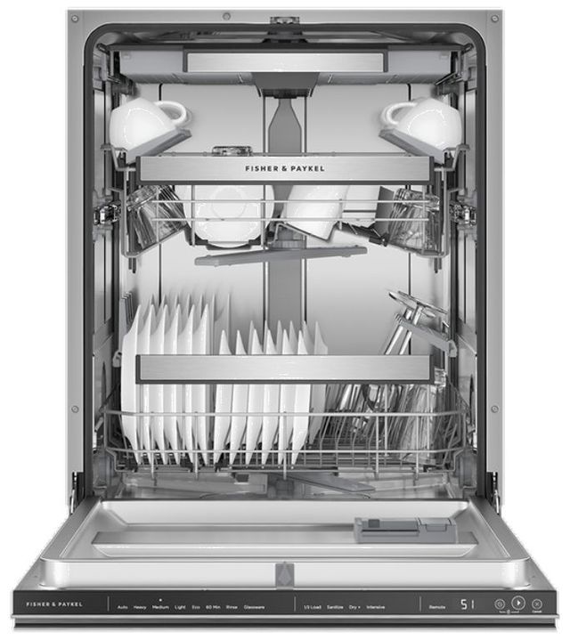 Fisher & Paykel Series 7 24" Stainless Steel Top Control Built In Dishwasher-1