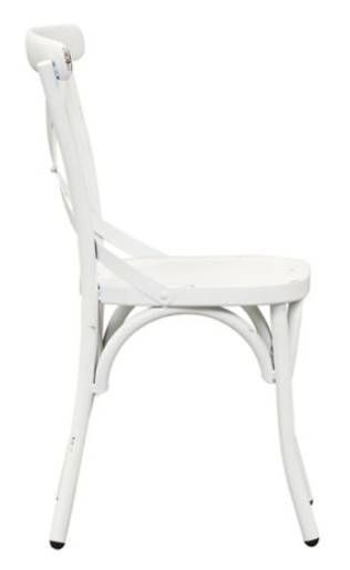 Liberty Vintage Antique White X Back Side Chair 2