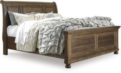 Signature Design by Ashley® Flynnter Tobacco Brown King Sleigh Bed