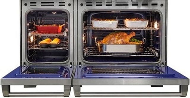 Wolf 48" Stainless Steel Freestanding Dual Fuel Range and Infrared Charbroiler and Infrared Griddle 5